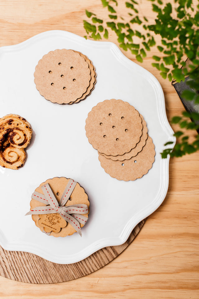 coaster biscuit (set of 6)