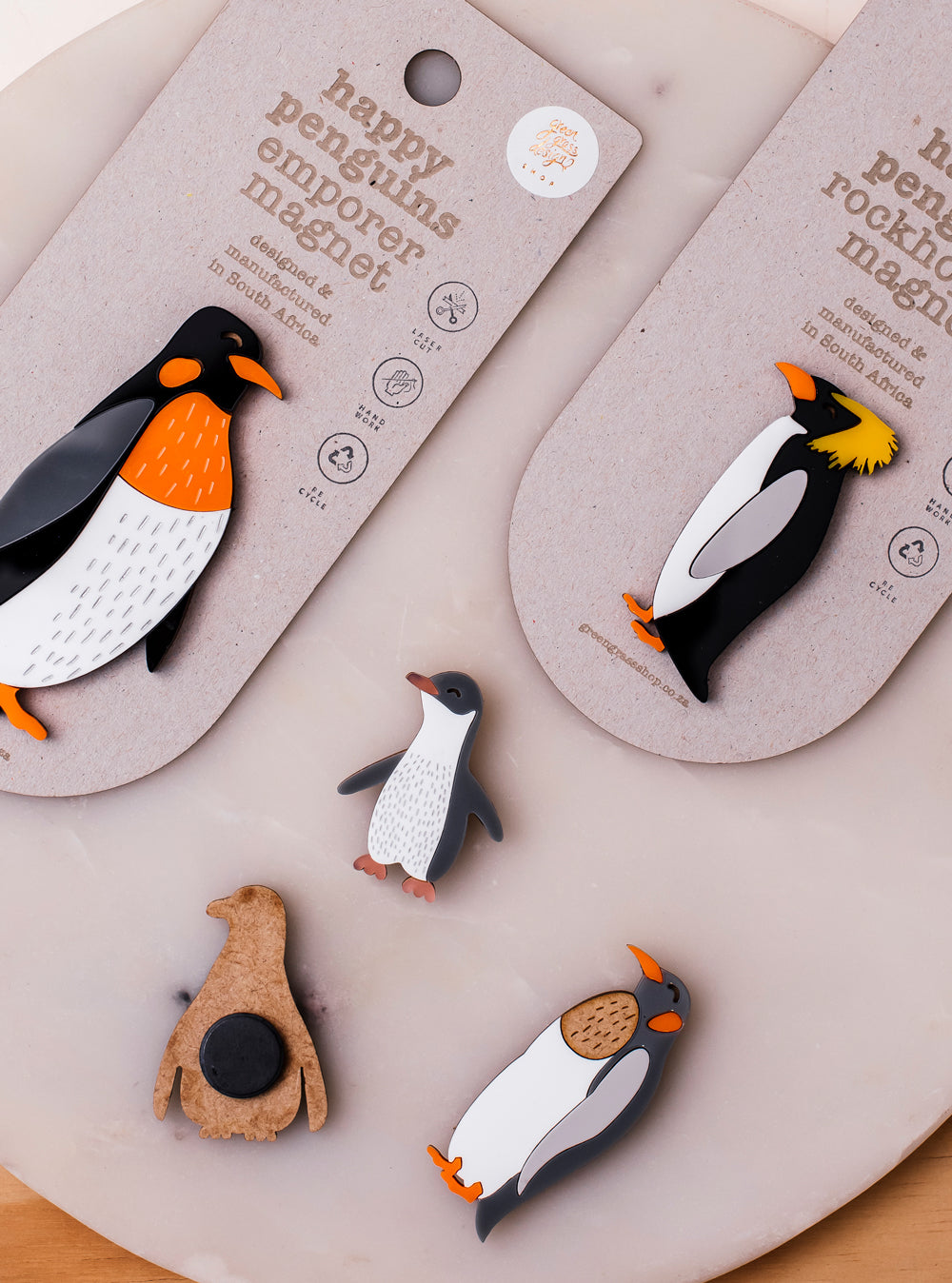 penguin magnets set of 5