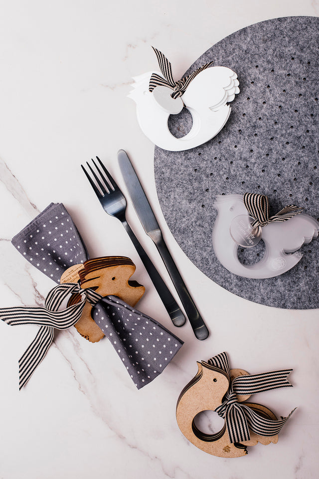 food serviette rings (set of 6)