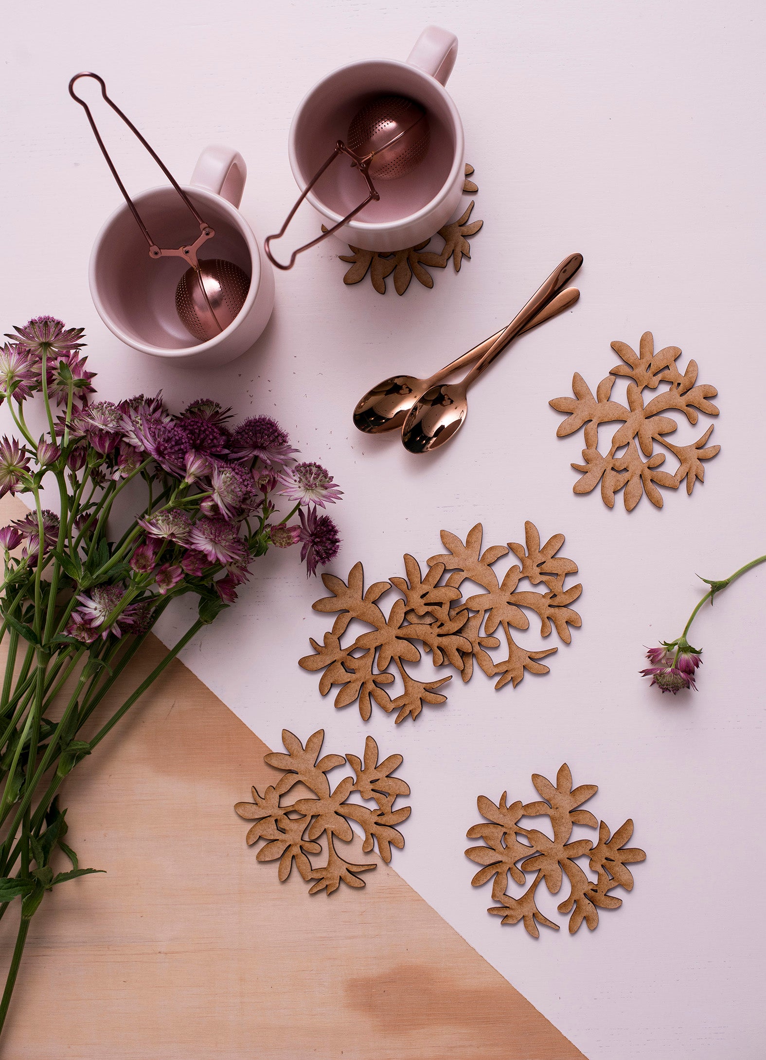 coaster (set of 6) and placemat diarama