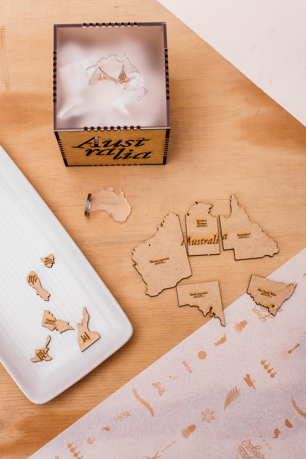 puzzle australia / oceania in a box