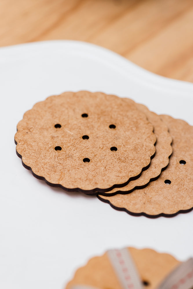 coaster biscuit (set of 6)