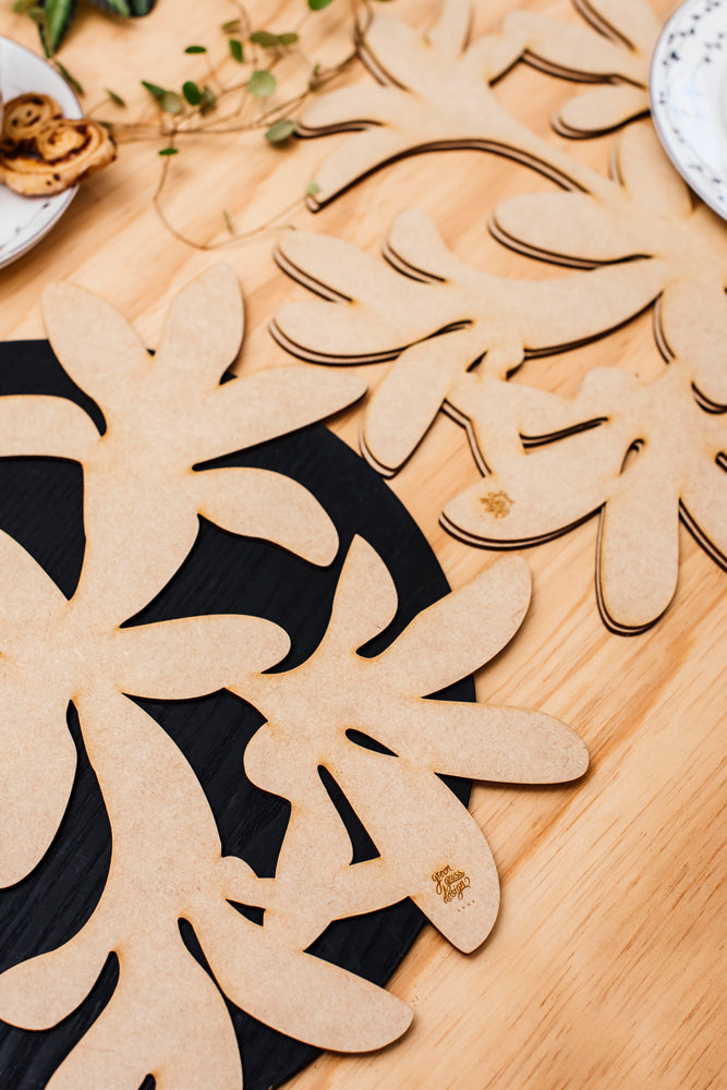 coaster (set of 6) and placemat diarama