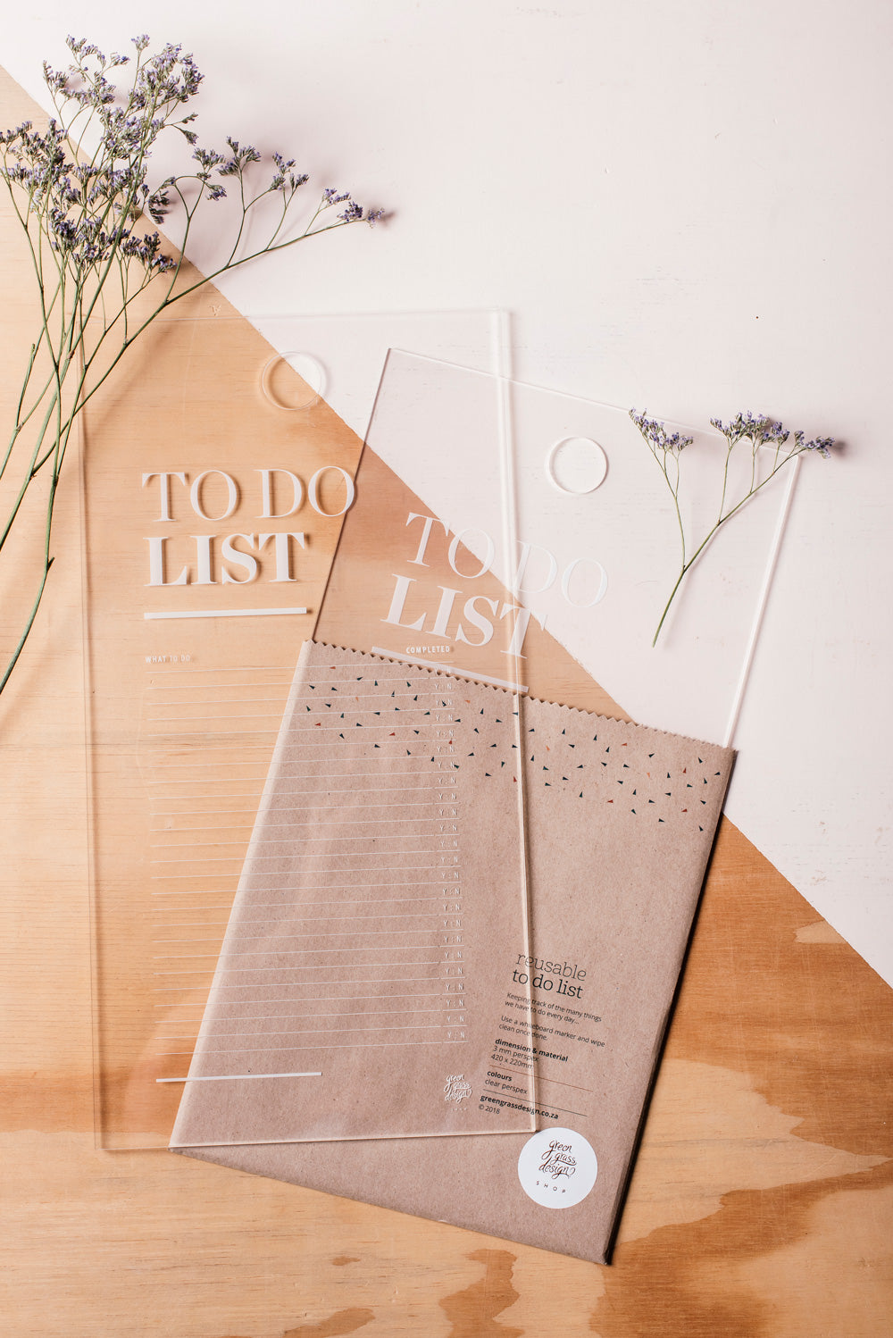 forget-me-not & to-do plaques