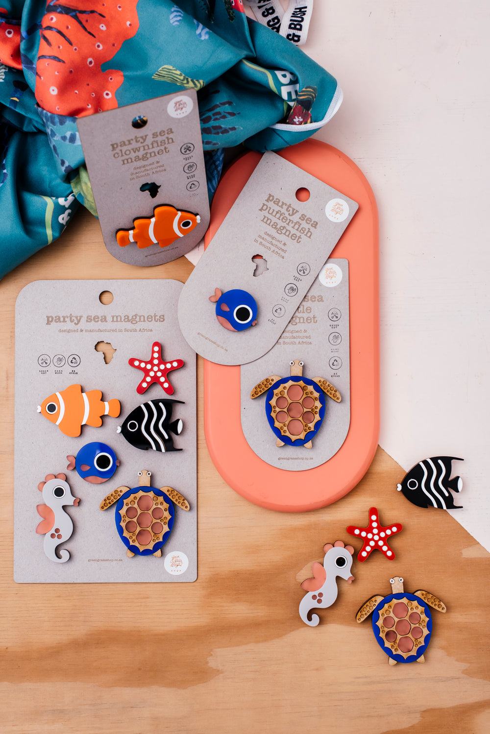 party fish magnets set of 5