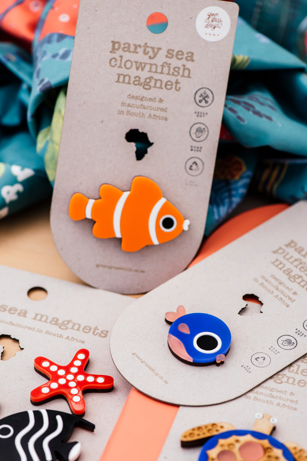 party fish magnets set of 5