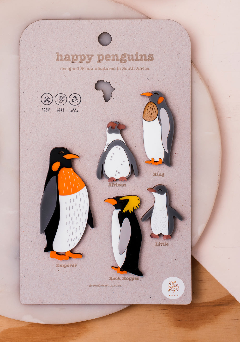 penguin magnets set of 5