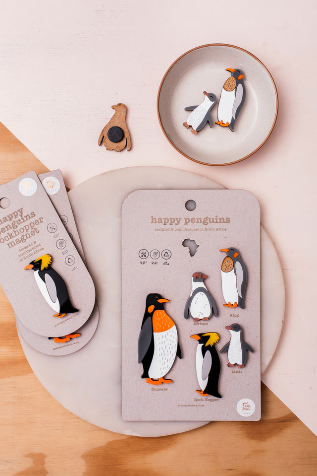 penguin magnets set of 5